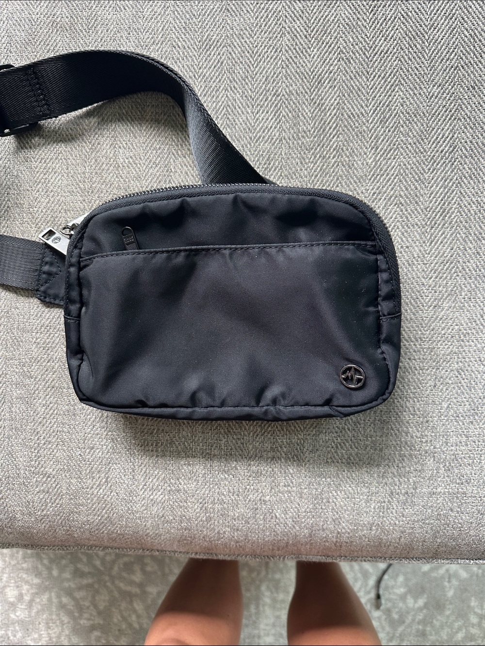 Black Crossbody Belt Bag